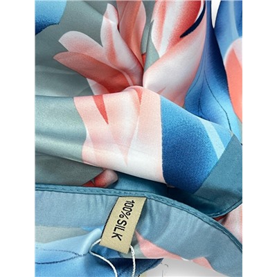 Платок шелковый "Тюльпаны" Арт 9062/9