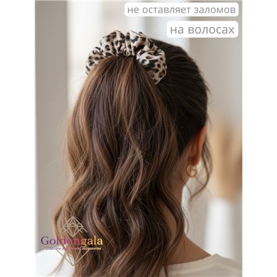 Резинка для волос объемная леопардовая Арт:Р17А/004