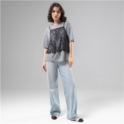 Футболка со съемным топом, Модный тандем (2 в 1)