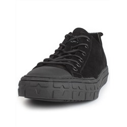 03-N72699-1 BLACK Полуботинки спортивные мужские (натуральная замша)