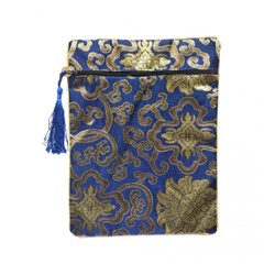 Декоративная подарочная сумка в восточном стиле (синяя)