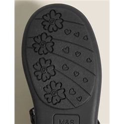 Kids' Leather Flashing Light School Shoes (8 Small - 1 Large)
