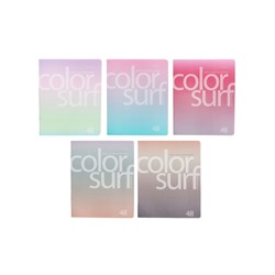 Тетрадь 48л кл COLOR SURF, МИКС
