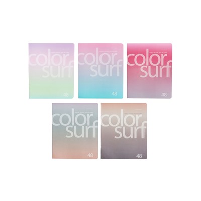 Тетрадь 48л кл COLOR SURF, МИКС