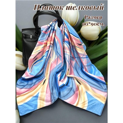 Платок шелковый "Абстракция" Арт 9788/13