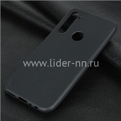Задняя панель для Xiaomi  Redmi Note 8 Силикон матовый (черная)