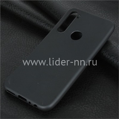 Задняя панель для Xiaomi  Redmi Note 8 Силикон матовый (черная)
