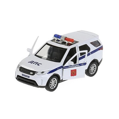 Машина металл LAND ROVER DISCOVERY ПОЛИЦИЯ 12 см, двери, багаж, инерц 297496