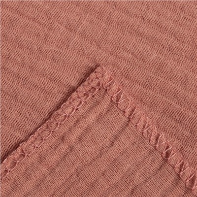 Пелёнка муслиновая Крошка Я "Peach", 135х100см, двухслойная, 100 % хлопок