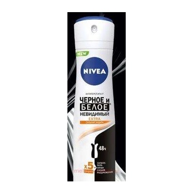 Nivea Антиперспирант Невидимый для черного и белого Extra Спрей 150 мл