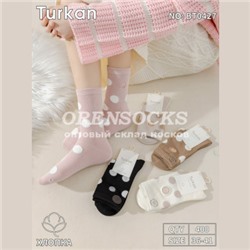 НОСКИ ЖЕНСКИЕ ХЛОПОК АССОРТИ ОТЛИЧНОГО КАЧЕСТВА TURKAN 0427