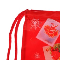 Новогодний мешок под сладости 290×340 мм, «С Новым годом», посылка (мягкий полиэстер плотностью 210D)