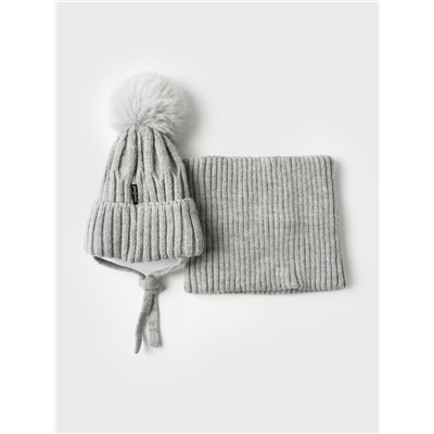 Комплект для мальчика: шапка, снуд