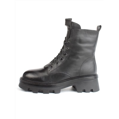 04-M3-2170 BLACK Ботинки зимние женские (натуральная кожа, натуральный мех)