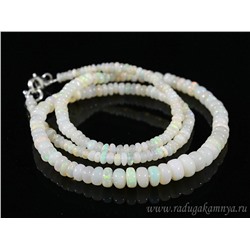 Колье натуральный опал, 46см, 9,3г