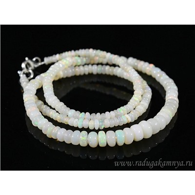 Колье натуральный опал, 46см, 9,3г