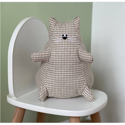 Возьми меня Котик игрушка 20х27см 2107183 Бежевый