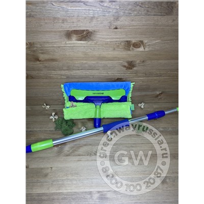 УНИВЕРСАЛЬНАЯ ШВАБРА С ДВУМЯ НАСАДКАМИ AQUAMATIC MOP