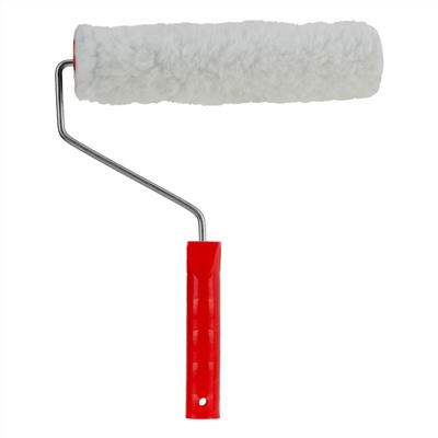 Валик "Искусственный мех", в сборе, 250 мм, D 48 мм, D ручки 6 мм, крепление шплинтом Сибртех