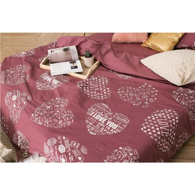 Постельное бельё Этель Te amo, вид 2, 1.5-сп., 143 × 215 см, 150 × 214 см, 70 × 70 см (2 шт.), бязь