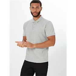 Light Grey Pique Short Sleeve Polo Shirt
