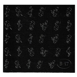Наклейки для дизайна ногтей Esmalte B 17 серебро