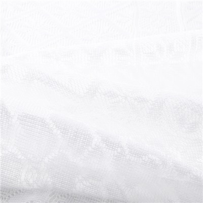 Скатерть Доляна Ажур, цвет белый 140×200 ± 5 см, 100%п/э