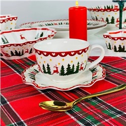 164-059 Чайный набор 12пр. 240мл НОВЫЙ ГОД в под.уп.(х6)Фарфор