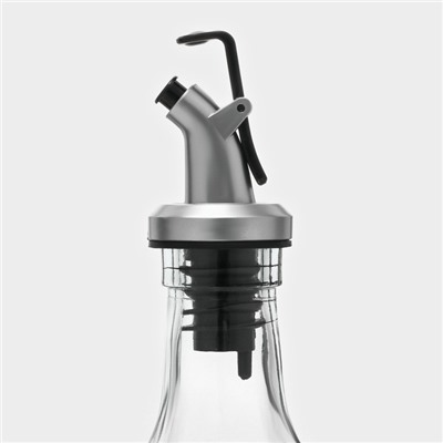 Бутылка для соусов и масла Доляна «Классик», 500 мл, 5.5×30 см, с капельным дозатором, стекло, прозрачная