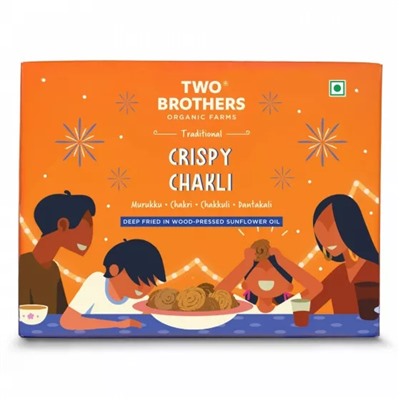 Хрустящая закуска Чакли (250 г), Crispy Chakli, произв. Two Brothers