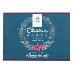 Салфетки на стол новогодние «Венок», ПВХ, 40×29 см, 2 шт.