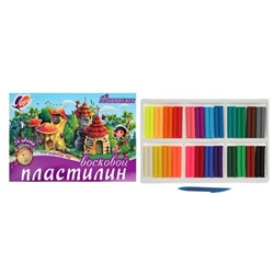 Пластилин мягкий (восковой), 24 цвета, 360 г, "Фантазия", МИКС