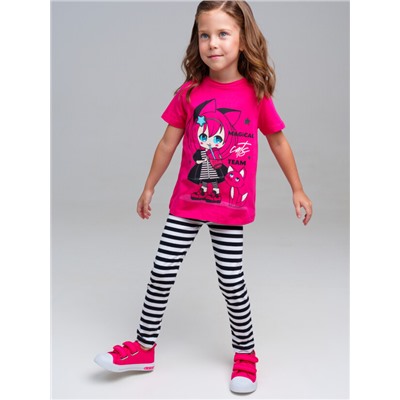 Комплект для девочки: футболка, леггинсы
