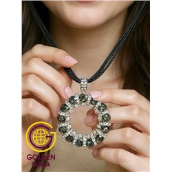 Кулон на кожаном шнурке "Женская грация" Арт КШ2130/18