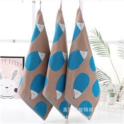 Zhixiang towel three -layer gauze biosaurus small hedgehog hooded children's towel children's towels, kitchen scarf wipe the factory price wholesale