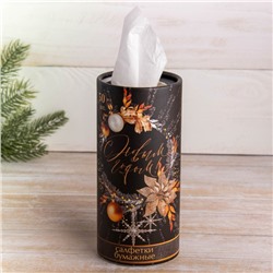 Салфетки бумажные в тубусе «С новым годом», 50 шт., двухслойные