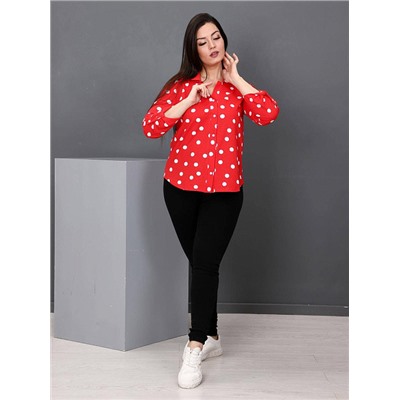 Рубашка Делина красный ИвК