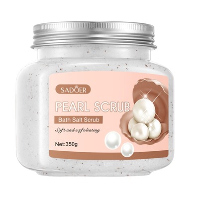 Скраб для тела с солью и жемчугом Sadoer Pearl SCRUB, 350 гр
