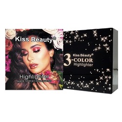 Хайлайтер Kiss Beauty Highlighter 3 Color № 3 15 g