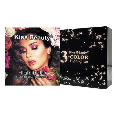Хайлайтер Kiss Beauty Highlighter 3 Color № 3 15 g