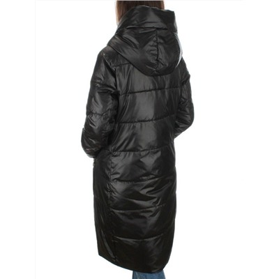 S21119 BLACK Куртка зимняя женская (150 гр. холлофайбера)