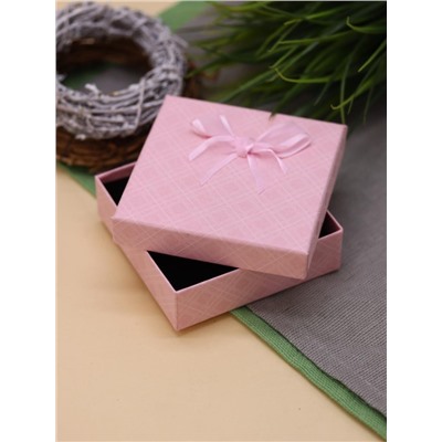 Подарочная коробка для украшений "Elegant bow" (9*9*2,5 см), mix