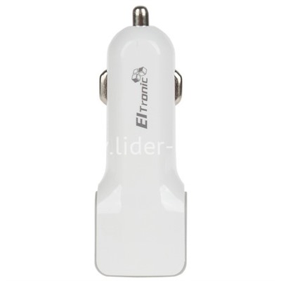 АЗУ ELTRONIC Premium  2 USB выхода (1000mAh/2100mAh) в коробке (белый)