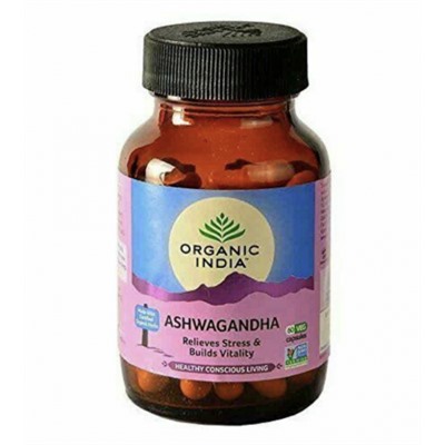 Ашвагандха Органик Индия 60 капсул Ashwagandha ORGANIC INDIA