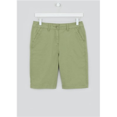 Chino Knee Length Bermuda Shorts