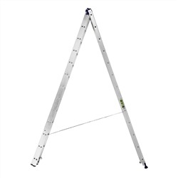 Лестница, 3 х 13 ступеней, алюминиевая, трехсекционная, Сибртех