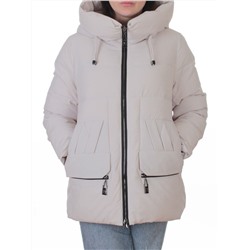 M-M05 GRAY/BEIGE Куртка зимняя женская (150 гр. холлофайбер)