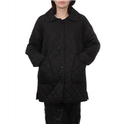 H24-003 BLACK Куртка демисезонная женская (100 гр. холлофайбер)