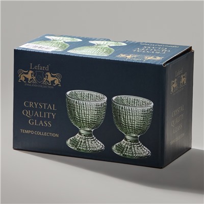 НАБОР ПОДСТАВОК ПОД ЯЙЦО "TEMPO" GREEN 2 ШТ. 5,5Х5,5Х6 СМ