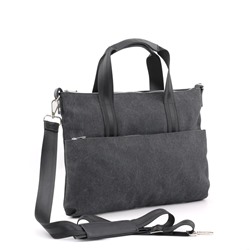 Сумка 964 канвас графит ФОРМАТ "А4" (под ноутбук) АКЦИЯ